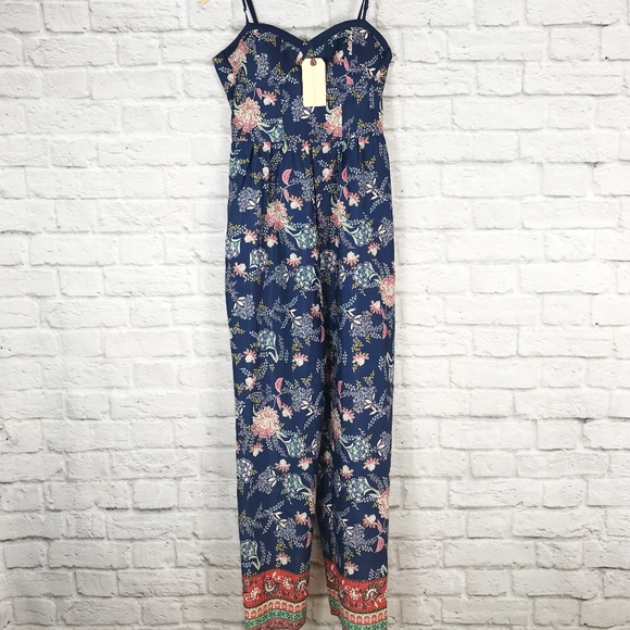 Band of Gypsies Pants - NWT Band of Gypsies Sweetheart Printed Jumpsuit